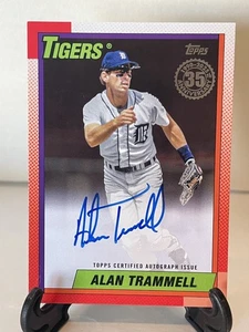 Alan Trammell Auto #24/50 35th Anniversary 2025 Topps 90A-AT Detroit Tigers - Picture 1 of 2