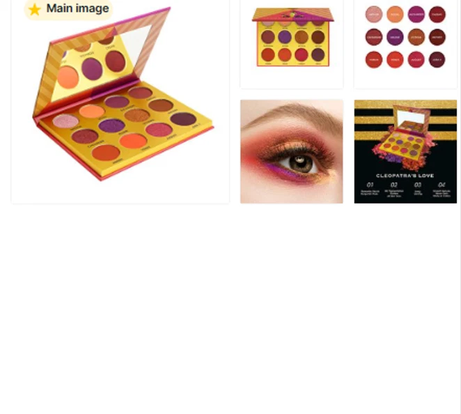 EBIN New York SECRET OF PHARAOH Eye Shadow Palette Desert Rose NEW 12 colores - Image 1 of 1