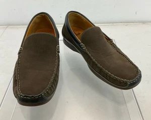 Mephisto Brown Black Leather Slip-On Loafer Shoes 10.5 - Picture 1 of 5