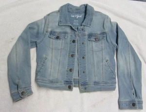 Mädchen Denim Jeansjacke Größe Medium 7/8 Cat & Jack™ Medium Light Wash - Bild 1 von 3