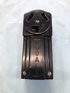 vintage rodale 30 amp/125/250 volt female plug new  - Picture 1 of 7
