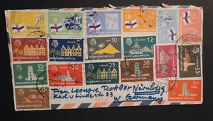 1968 Cover Curacao Dutch Antilles to Nuremburg Germany American Port Authorities - Picture 1 of 2