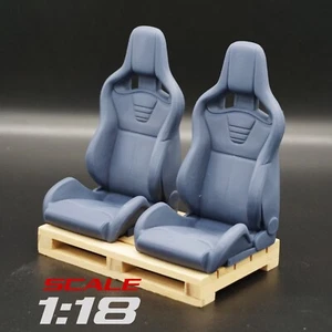 1:18 Recaro Sportster Style Racing Seats for Porsche Diecast BMW Nissan Models - Picture 1 of 8