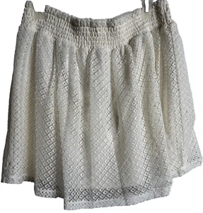 Maurice's Lace Skirt Lined White Girls Juniors Size Large - Picture 1 of 5