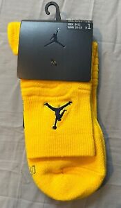 Nike Air Jordan Dri-Fit Yellow Socks L  (Men’s 8-12)