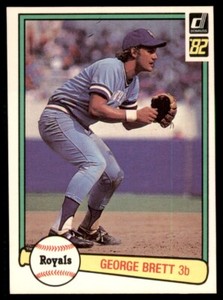 1982 Donruss George Brett #34 Set Break (9582)
