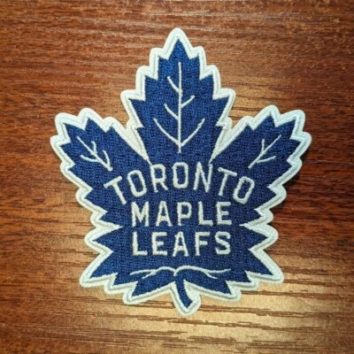 Toronto Maple Leafs Patch Leaves NHL Hockey Sports Embroidered Iron On 3x3.25" - Image 1 of 3