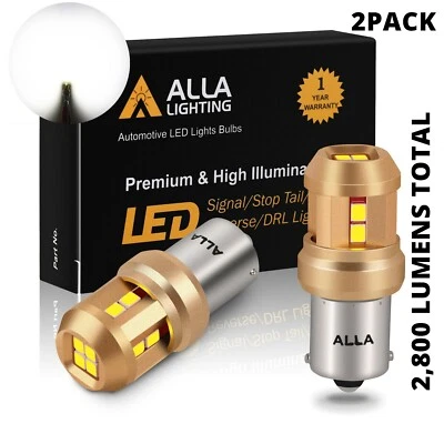 LED White 1156 Back Up Light Bulb Reverse Lamp for BMW VW, Heavy Duty Aluminum  - Image 1 of 4