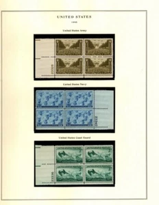 934 935 936 937 938 939 940 941 VF NH 8 PLATE BLOCKS, FREE SHIPPING IN USA - Imagen 1 de 3