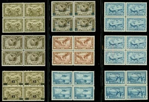 CANADA -1928-46  - AIRMAILS BLOCKS  OF 4- VF** - Picture 1 of 1