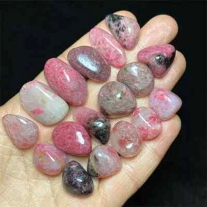 88g Natural Red Rhodonite Tourmaline quartz crystal Stone healing - Imagen 1 de 4