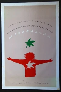 MADAGASCAR / Póster original cubano de serigrafía para película madre e hija en CUBA - Imagen 1 de 6