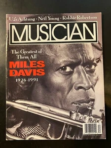 December 1991 MUSICIAN Magazine Miles Davis U2 Neil Young Megadeath Iss #151 - Picture 1 of 6
