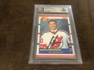 1990-91 SCORE MARTIN BRODEUR AUTOGRAPHED CARD BECKETT AUTHENTIC - Picture 1 of 1