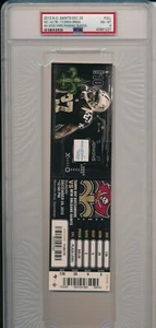 Drew Brees Ticket Saints TB December 29 2013 4th 5000 Yard Season ~ PSA NM-MT 8  - Picture 1 of 4