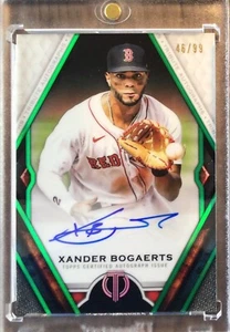 2021 Topps Tribute Xander Bogaerts Autograph Green Parallel Red Sox SP /99 - Picture 1 of 2