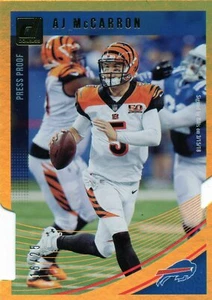 2018 Donruss AJ McCarron Gold Die Cut Press Proof 16/25 - Picture 1 of 1