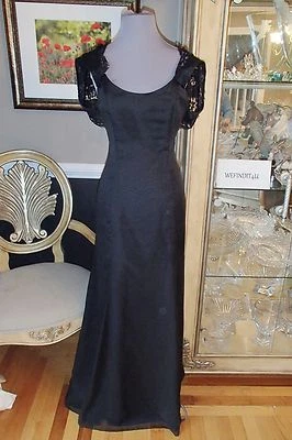 VESTIDO FORMAL MADRE DE NOVIA A1714 ALVINA VALENTA 9228 NEGRO TALLA 10 $310 Foto 1 de 4