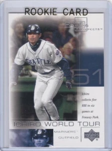 ICHIRO SUZUKI ROOKIE CARD 2001 UD RC Baseball Seattle Mariners Japan FUTURE HOF! - Bild 1 von 2