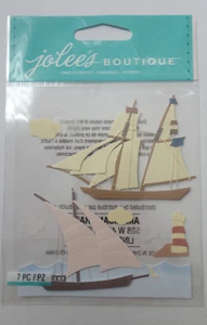 Jolee's Boutique Nautical Travel Sail Boat Scrapbook Sticker - Picture 1 of 1