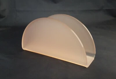 Porta tovaglioli in plexiglass satinato colore rosa. Lotto da pezzi 14 - Immagine 1 di 3