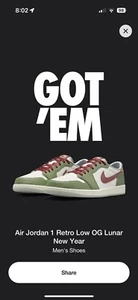Size 12 - Jordan 1 Low OG Chinese New Year - Year Of The Dragon 🐉 - Picture 1 of 1