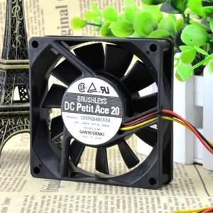 Sanyo 109P0848C604 8020 8cm 48V 0,08A Gehäuse Industrie Lüfter stumm - Bild 1 von 5