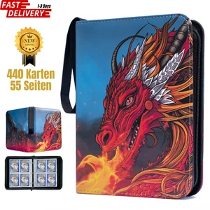 Neu Sammelalbum für Pokemon Karten Heft Sammelmappe Ordner 440 Karten 4 Pocket - Bild 1 von 7