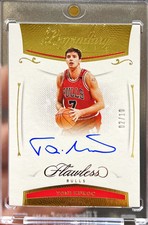 2020-21 Panini Flawless Toni Kukoc Legendary Scripts GOLD Auto /10