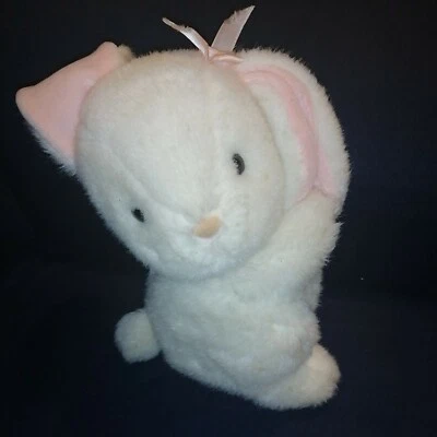 Raro Prestige Toy Corp P.T.C. 1989 Relleno de conejo rosa Whitev vintage  Foto 1 de 4