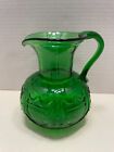 Clevenger Brothers Glassworks Green Shield & Stars Pitcher