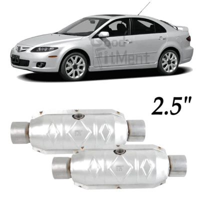 Convertidor catalítico de entrada/salida de 2,5" aprobado por la EPA para Mazda 6 2003-2008 Foto 1 de 4