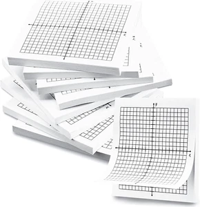 8 Pads Graph Paper Sticky Notes 400 Sheets 3 X 3 Inch Lined Mini Graph Pads Adhe - Picture 1 of 11