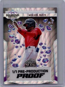 Miguel Bleis 2024 Leaf Baseball 1/1 Pre Production Proof - Picture 1 of 1