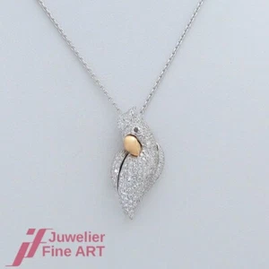 WEMPE Halskette/Collier - Kakadu - mit Brillanten ges. ca. 1,50ct - 18K/750 Gold - Bild 1 von 6