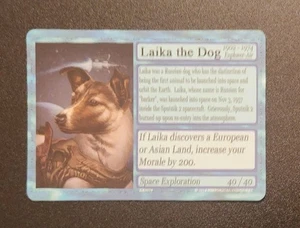 LAIKA DER HUND KARTE ERZIEHUNG HISTORISCHE EROBERUNG  - Bild 1 von 1