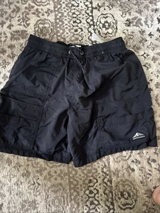 Abercrombie Kids Boys Swim Bathing Suit Shorts Black Sz 17/18 Mesh Lining 5” - Picture 1 of 9