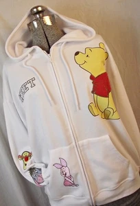 NUEVOS ETIQUETAS Disney Winnie the Pooh Mujer Blanco Sudadera con Capucha XL Personajes Dulce - Imagen 1 de 10