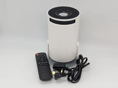 HY300 Pro mini projector WiFi 6 BT5.0 automatic keystone with remote UK cable B - Image 1 of 4