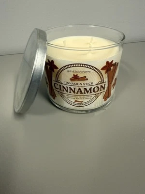 ALL NEW Cinnamon Stick CINNAMON 3-Wick Candle 25-45 burn hours Bath & Body Works - Image 1 of 4