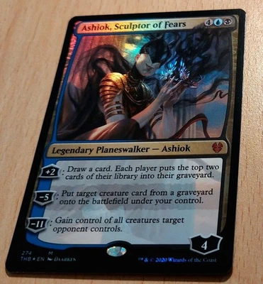 Mtg Magic: # FOIL # Ashiok, Bildhauer der Angst, Sculptor of Fears PLANESWALKER  - Bild 1 von 2
