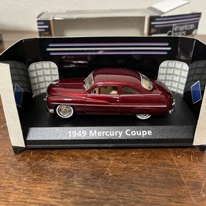 Motor Max 1949 Mercury Coupe 1:43 Scale Diecast Auto Mint New In Box Maroon/red - Picture 1 of 7