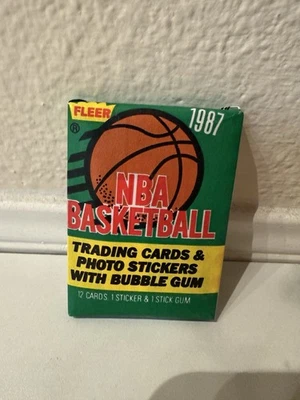 Paquetes de baloncesto Fleer 1987 sellados nunca abiertos Foto 1 de 3