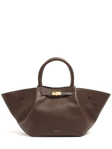 DEMELLIER The New York Midi Mocha Tote Bag New & Authentic - Picture 1 of 4