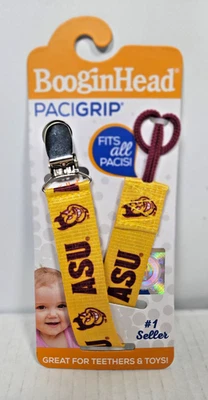Booginhead Pacigrip Universal Pacifier Holder ASU Arizona State Sun Devils Foto 1 de 4