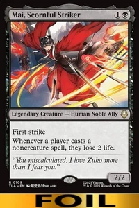 1x - Mai, Scornful Striker - FOIL #109 - Avatar: The Last Airbender - NM MTG - Picture 1 of 1