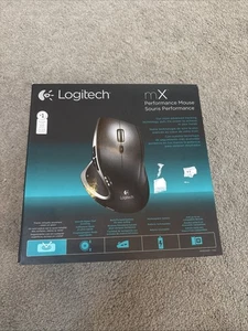 Logitech 910-001105 MX Wireless Performance Mouse Black Darkfield - New - Afbeelding 1 van 7