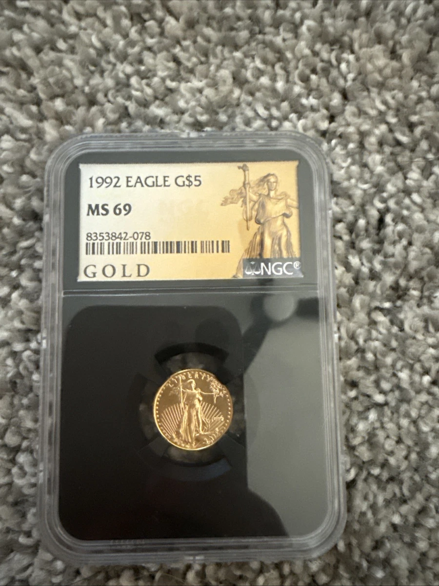 1992年 アメリカンイーグル NGC MS69 8341445-062 1992年 アメリカンイーグルコイン NGC MS69 8341445-062 1992 Grade MS
