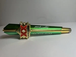 DOS EQUIS CERVEZA XX LAGER ESPECIAL TAP HANDLE RARE 12 1/2" TALL -MEXICO BREWERY - Picture 1 of 6
