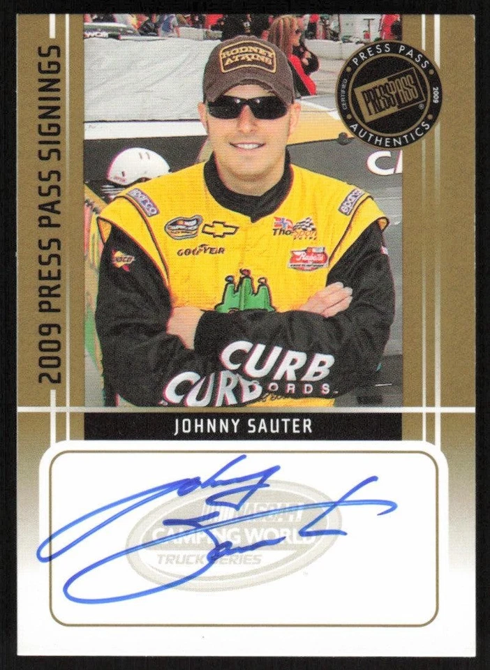 Johnny Sauter 2009 Press Pass VIP # PPS-JS Auto Press Pass Signings - Image 1 of 1